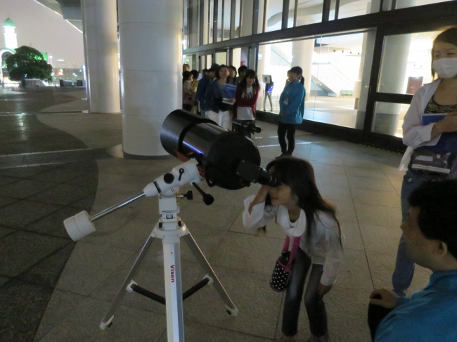 天体望遠鏡体験
