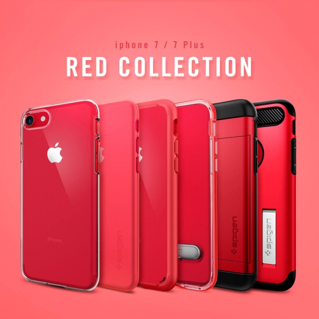 新色レッド追加 Spigen Iphone 7 7 Plusの新色 Product Red にあわせたカラーのケース を発売 ファイブスターエレメンツ株式会社のプレスリリース