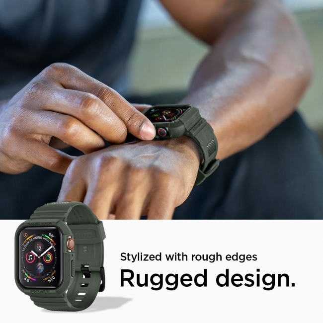 Spigen Apple Watchをタフネスな装いへと変貌させるバンド一体型ケース ラギッド アーマー プロ の新色ミリタリー グリーンを発売 ファイブスターエレメンツ株式会社のプレスリリース