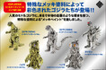 特殊なメッキ調塗料で光り輝く、「ゴジラ」「ガイガン」「ヘドラ」のレトロテイストソフビフィギュアが、CCPJAPAN ミドルサイズシリーズ【第13弾】として全5種で登場!!