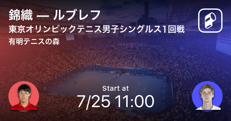東京五輪テニス競技の日本代表男女全試合をplayer がリアルタイム速報 Ookamiのプレスリリース