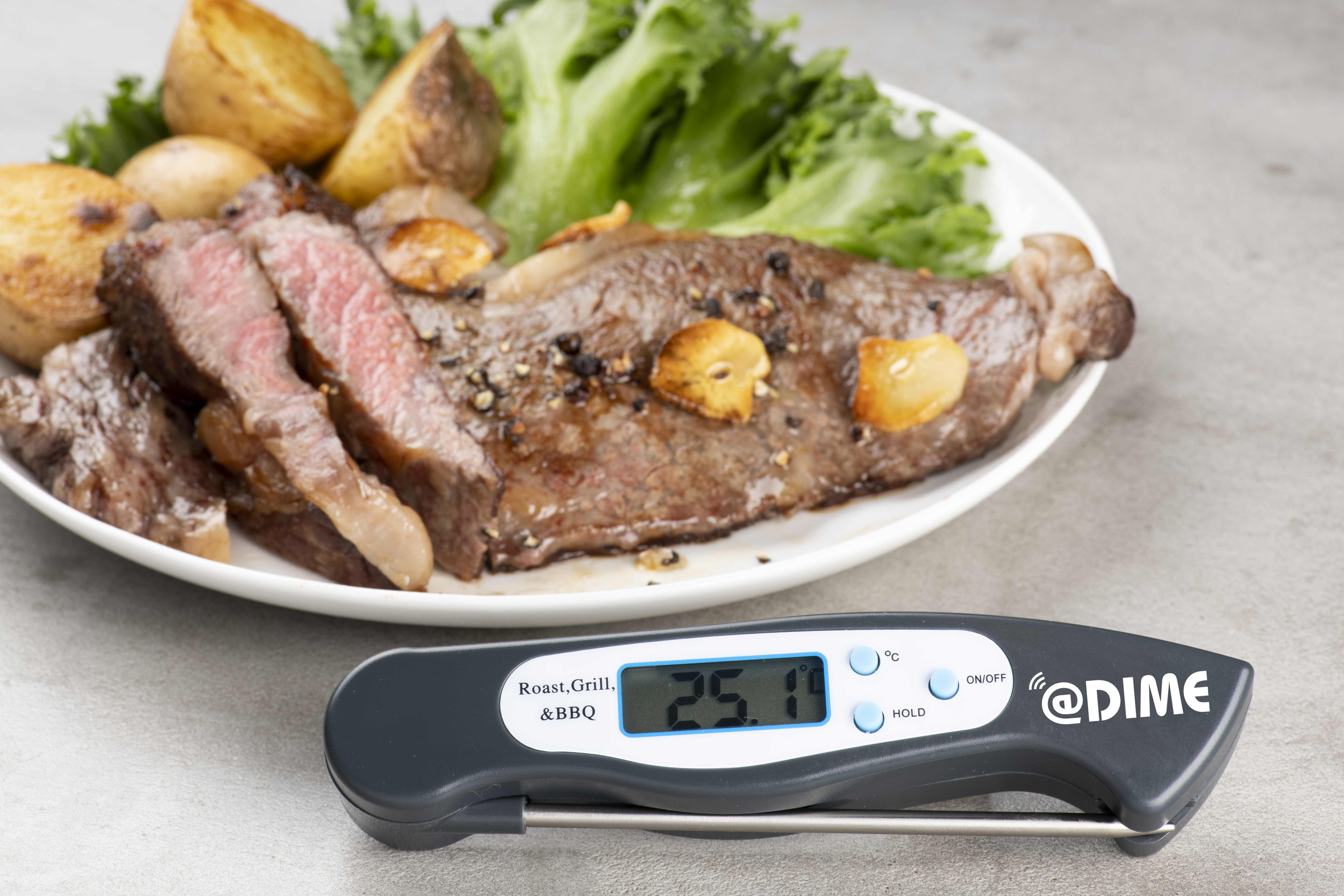 肉料理、パン生地づくり、コーヒーの抽出、いろいろ使える！　DIME8月号の特別付録は−50℃～300℃まで計測できる「デジタル調理温度計」