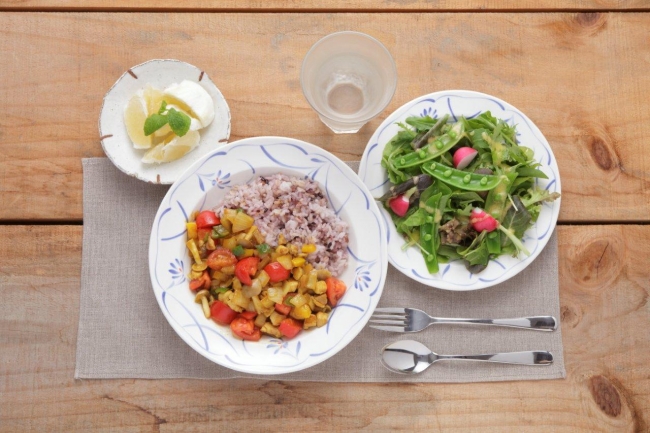 高知彩り野菜のドライカレー_ハートレシピ