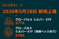 Global X Japan株式会社「グローバルＸ シルバー ETF」（銘柄コード：577A）、「グローバルＸ シルバー ETF（為替ヘッジあり）」（銘柄コード：578A）東京証券取引所に新規上場