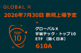 Global X Japan株式会社「グローバルＸ 宇宙テック・トップ10 ETF（除く日本）」（銘柄コード：610A）東京証券取引所より上場承認