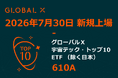 Global X Japan株式会社「グローバルＸ 宇宙テック・トップ10 ETF（除く日本）」（銘柄コード：610A）東京証券取引所に新規上場
