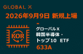 Global X Japan株式会社「グローバルＸ 韓国半導体・トップ10 ETF」（銘柄コード：633A）東京証券取引所に新規上場