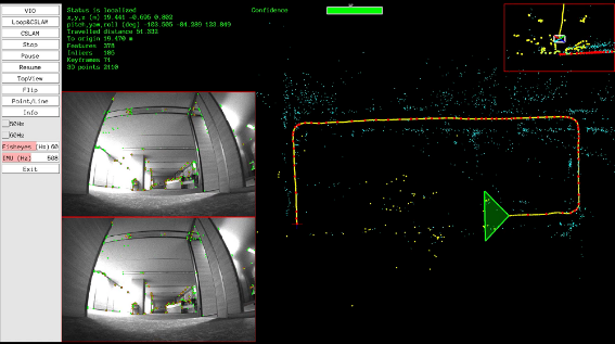 “自己位置推定システムwith Vision-based Navigation Software“ 設定画面イメージ