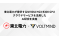 VOLTMIND、東北電力が提供するNVIDIA HGX B300 GPUクラウドサービスを活用したAI研究を実施