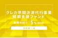 オルタナティブ投資プラットフォーム「オルタナバンク」、『【元利金一括】クレカ早期決済代行事業短期支援ファンドID1006』を募集開始