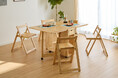 折りたたんで収納できるダイニングセット「Natural Wood Butterfly Dining Set」新発売!