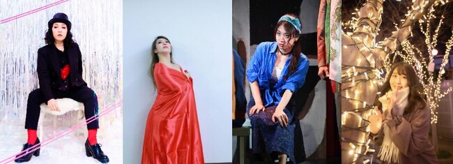 井口香、篠原志奈(DangerousBox)、大岸明日香(劇団ドガドガプラス)、武田治香