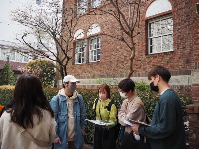 会場にて打合せ風景 会場にて打合せ風景