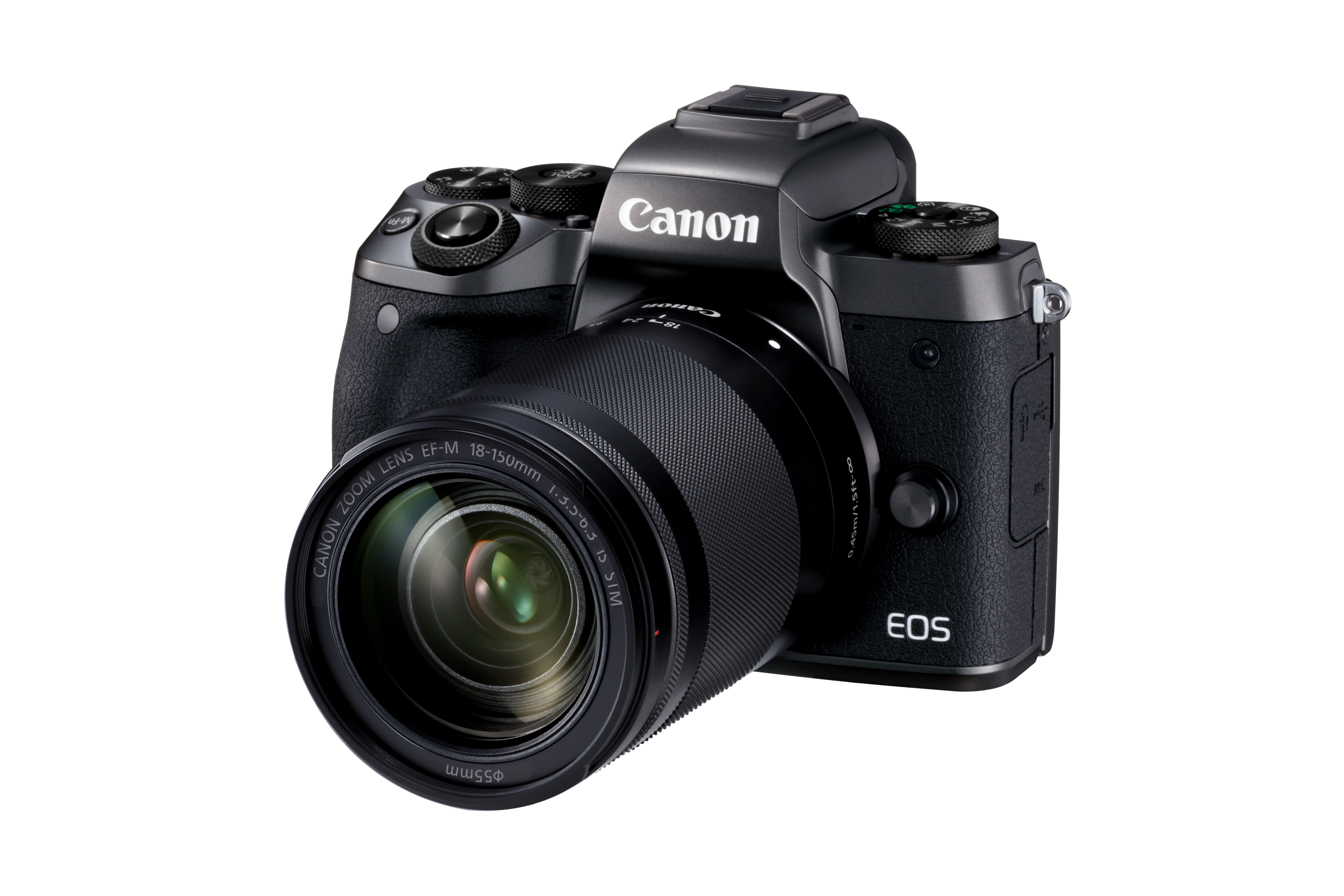 高精細EVF内蔵のミラーレスカメラ“EOS M5”と高倍率ズームレンズ“EF-M18