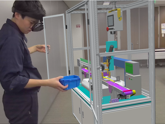 CGと現物を組み合わせて作業性検証 CGと現物を組み合わせて作業性検証