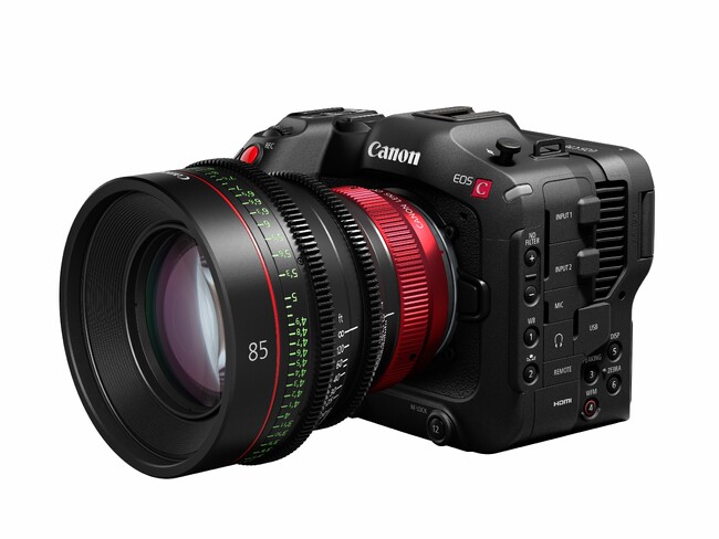 EOS C70との組み合わせ　＊装着レンズ：CN-R85mm T1.3 L F