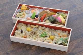 「五つの味がつまった秋の彩弁当」