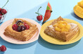 【どっち派 !?】とろけるマンゴー or はじけるチェリー！サクッ、じゅわっ。初夏の果実が溢れ出す夏の果実が主役の「オープンフルーツパイ」2種