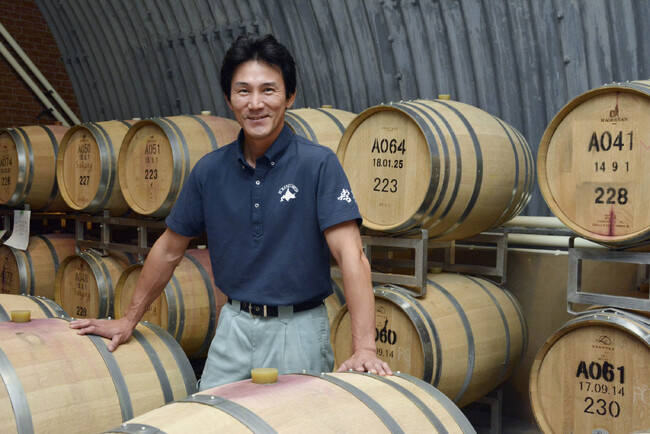 北海道ワイン株式会社　醸造責任者　河西由喜