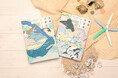 水族館のスタンプや館内での体験、発見、思い出を記録するノートホエールアーティスト・あらたひとむさんとコラボ ハンズのイベントで先行発売