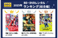 ゲオ2025年 BD・DVDレンタルランキング　総合編1位は映画『はたらく細胞』、上半期は3位も年間でトップに