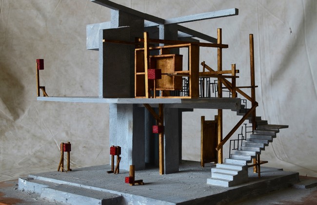 佐藤研吾 「シャンティニケタンの家」 模型