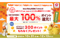 じゃらんnetにおいて「最大全額ポイント還元キャンペーン」を開催
