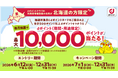 「dポイントクラブ」の利用者情報登録が北海道の方限定！「お買物でのdポイント利用で最大10,000ポイントが当たるキャンペーン」を開催