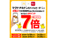 マクドナルドのモバイルオーダーまたはマックデリバリーⓇサービスにおいて「d払いでもれなくdポイント7倍キャンペーン」を開催