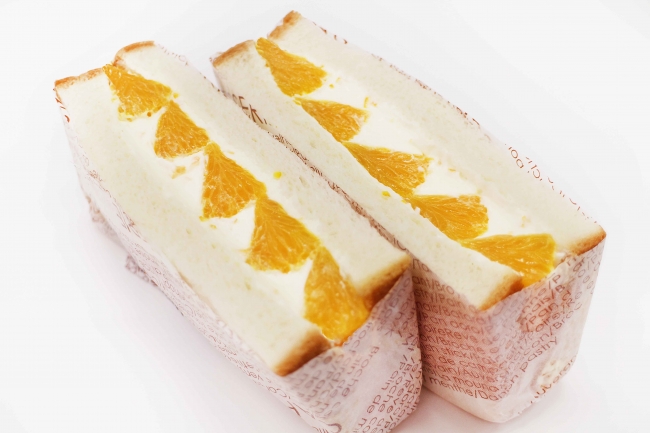 愛媛県産柑橘「清見オレンジ」のフルーツサンド