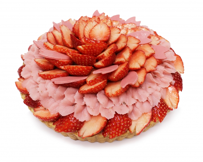 カフェコムサ上野松坂屋店限定プレート カバヤ食品 さくさくぱんだ とコラボした いちごと桜のケーキ 発売 株式会社ファイブフォックスのプレスリリース