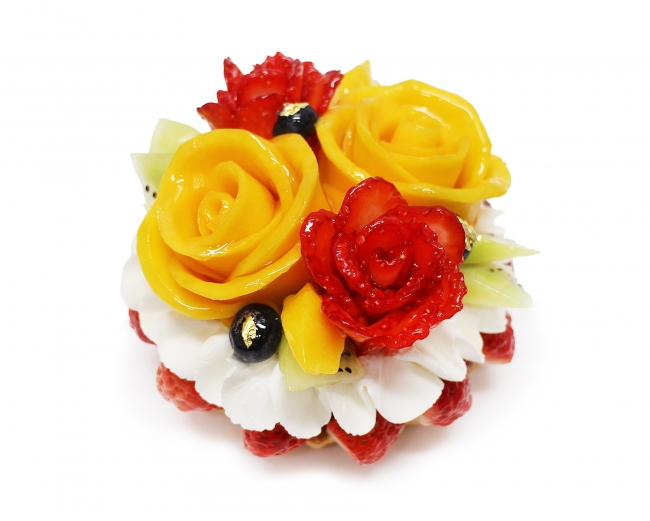 フルーツの花束をのせて カフェコムサの 母の日 限定ケーキ 株式会社ファイブフォックスのプレスリリース