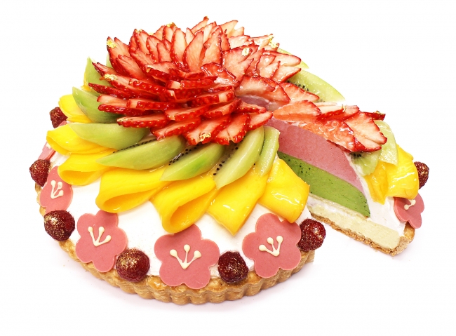 彩り鮮やかなフルーツケーキで女の子の節句をお祝い 弥生のケーキ 桃の節句 株式会社ファイブフォックスのプレスリリース