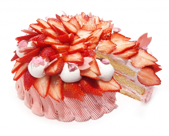 カフェコムサは毎月22日がショートケーキの日 3月は2種類の桜のショートケーキ 株式会社ファイブフォックスのプレスリリース