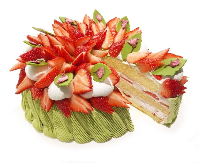 カフェコムサは毎月22日がショートケーキの日 3月は2種類の桜のショートケーキ 株式会社ファイブフォックスのプレスリリース