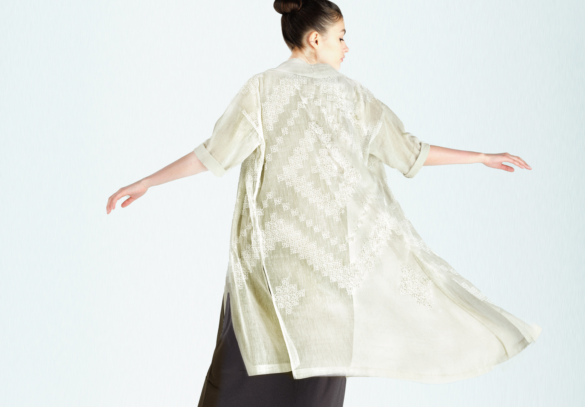 ファイブフォックスGabardine K.Tプルオーバー花火刺繍11号ブラック ギャバジンK.T（Gabardine K.T）｜【夏セール開催中】公式通販
