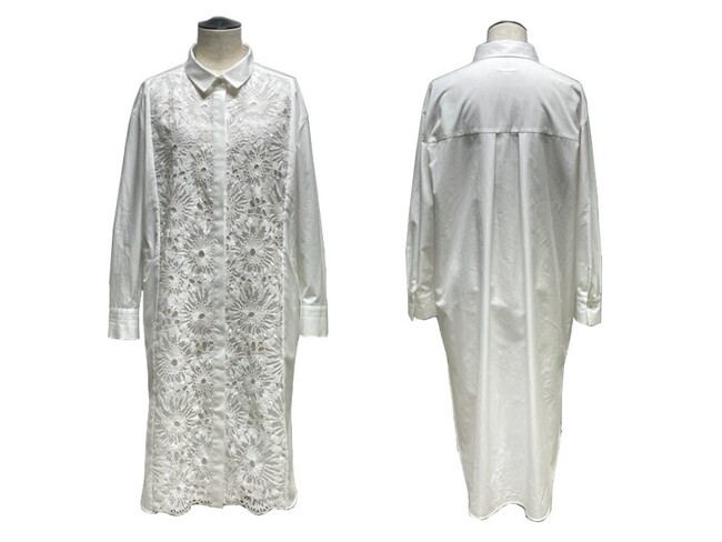 シャツドレス　64,900円(税込)　カラー：ホワイト