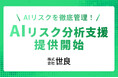 【AIリスクを徹底管理!】株式会社世良が『AIリスク分析支援サービス』を提供開始