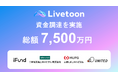 株式会社Livetoon、総額7,500万円の資金調達を実施