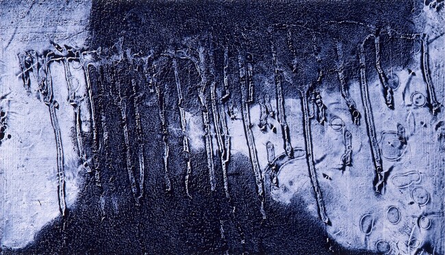 一原有徳 《EB(a)》1981-92年　鉄、天然腐蝕　37.7×61.9cm