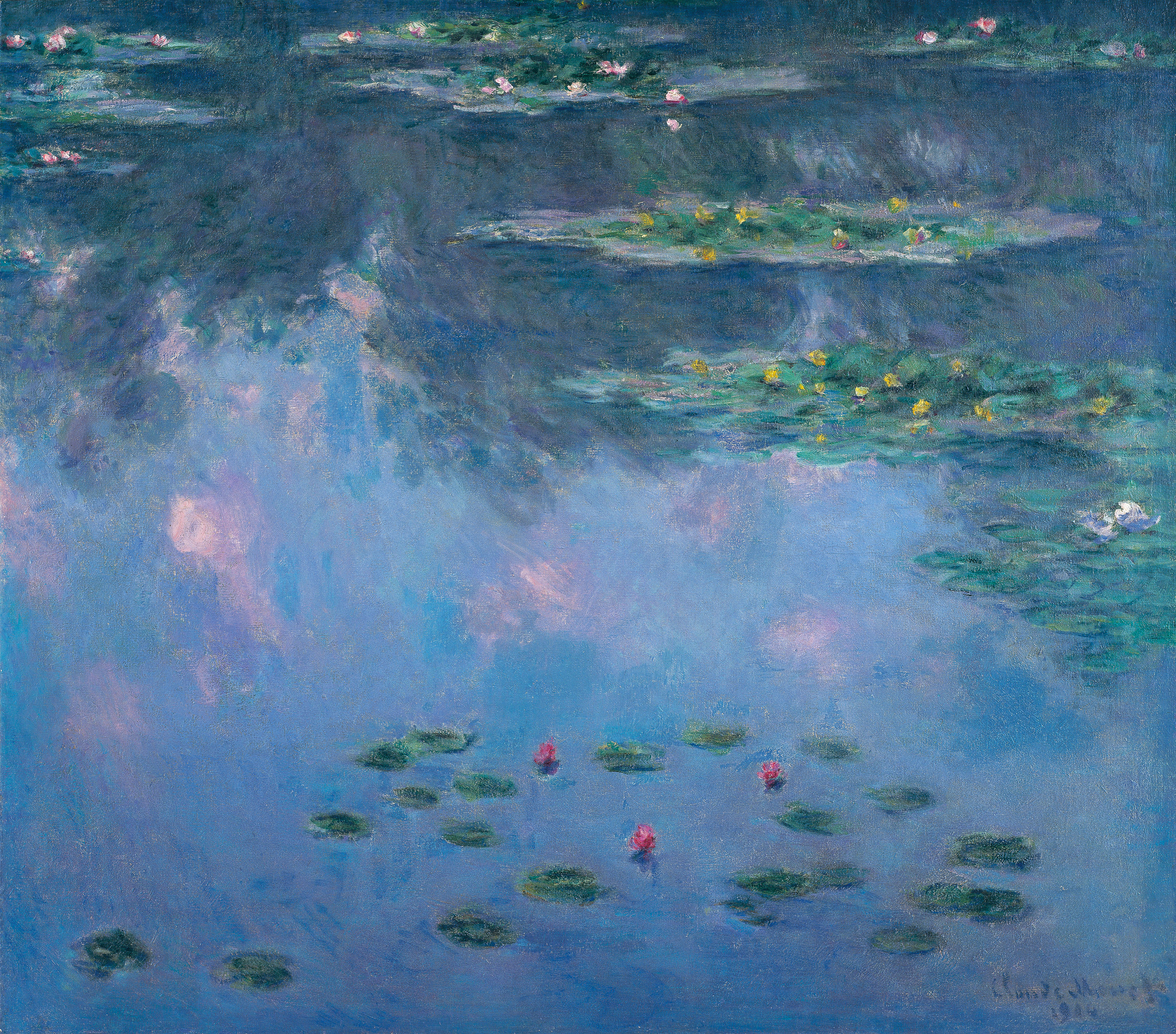 Моне лилии. Клод Моне кувшинки 1906. Water Lilies картина Клода Моне. Клод Моне «водяные лилии», 1906 год. Клод Моне кувшинки 1908 04.