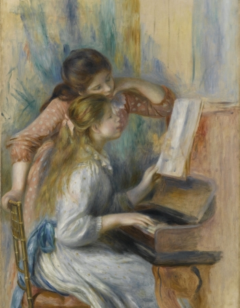 オーギュスト・ルノワール 《ピアノを弾く少女たち》1892 年頃 オランジュリー美術館 (C)RMN-Grand Palais (musee de l´Orangerie) ／ Franck Raux