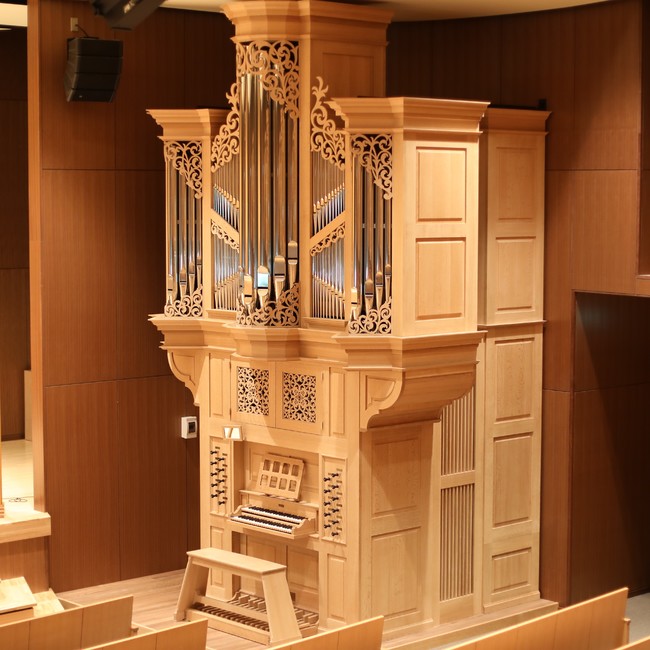 草苅オルガン工房(日本) 2017年製 17～18世紀の北ドイツオルガン建造様式を規範としている。
