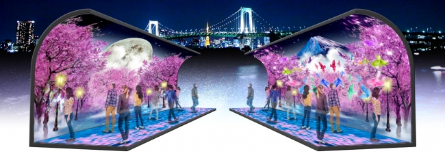「イリュージョンドーム」※画像は「お台場イルミネーション“ＹＡＫＥＩ”夜桜Ｖｅｒ．」