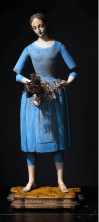 「ANTIQUE & ART 702」 木彫り聖母マリア像 （1910年代）406.560円