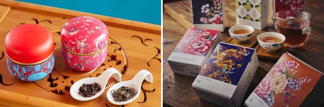 （左）「チャイナカフェ」東方美人茶　2,101円 （右）「ゼニーク」烏龍茶　1,167円