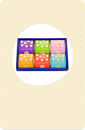 「cororo」 アソートギフトボックス６個箱セット ３，４０５円（税込）