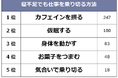 【寝不足でも仕事を乗り切る方法ランキング】男女500人アンケート調査