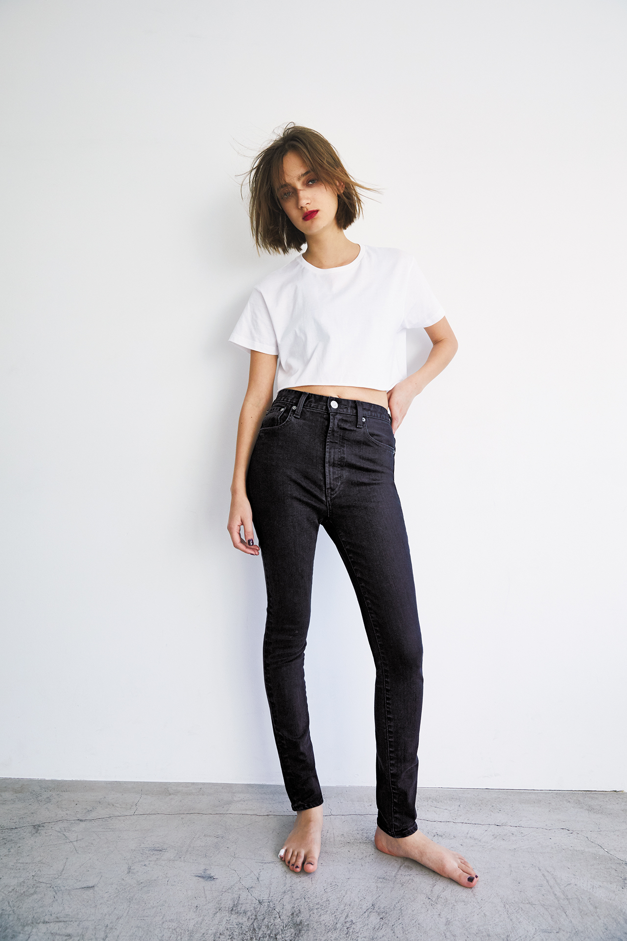 moussy HW Rebirth BLACK SKINNY-