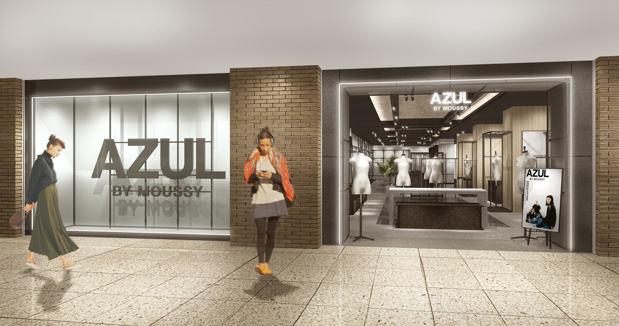 AZUL BY MOUSSY（アズール バイ マウジー）首都圏最大規模の旗艦店をOPEN｜株式会社バロックジャパンリミテッドのプレスリリース